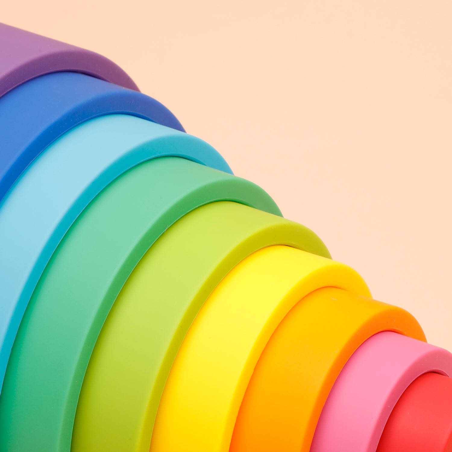 Silicone Stacking Rainbow Toy